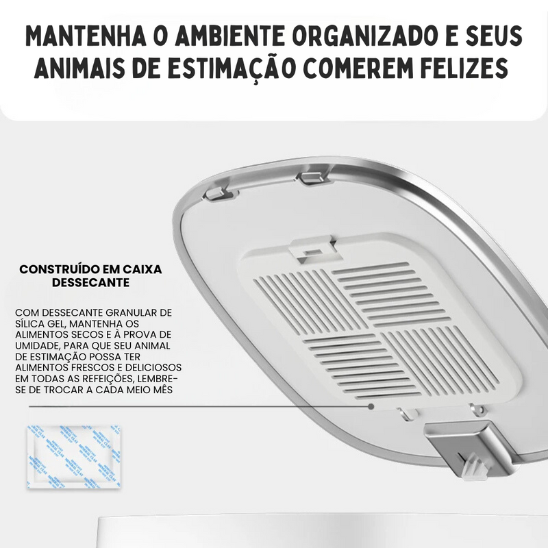 Alimentador Comedouro Pet Automatizado por App Wi-fi