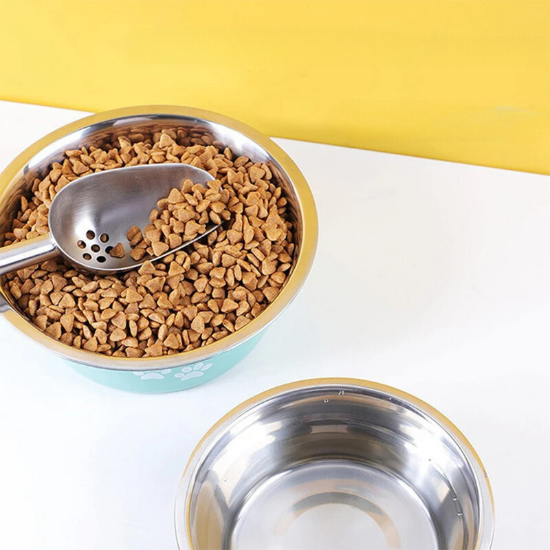 Tigela Antiderrapante Inox para Alimentação de Cães e Gatos