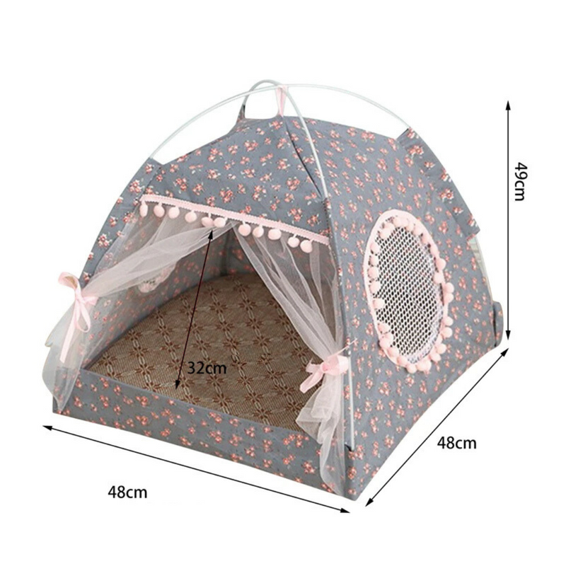 Cama Tenda Cabaninha Pet com Rede