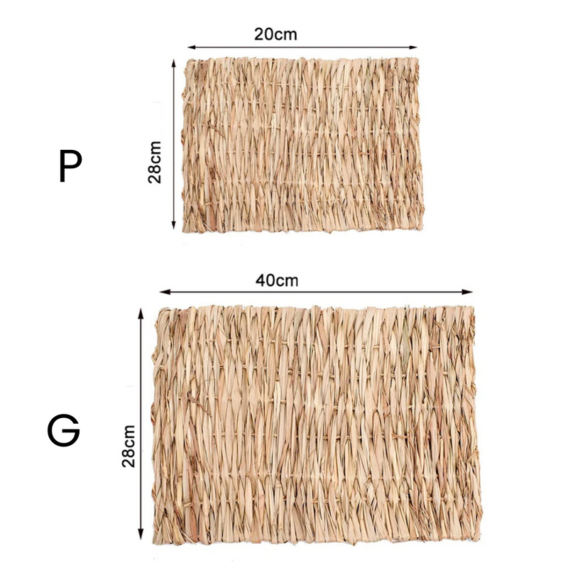 Tapete Cama de Palha para Roedores Hamster Chinchila Porquinho da Índia