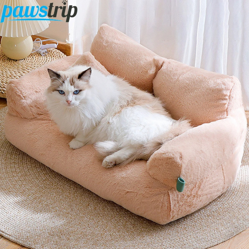 Sofá Pet Plush Cama Sofazinho para Cães e Gatos