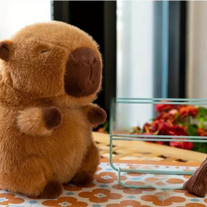 Brinquedo Pelúcia Capivara Fofa para Cães e Gatos