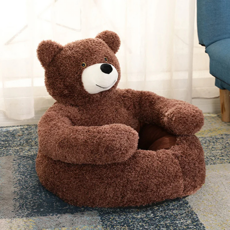 Cama Ninho Semi-Fechada em Formato de Urso