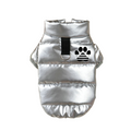 Casaco Pet Jaqueta Puffer The Dog Face Impermeável com Alça para Guia em Passeios