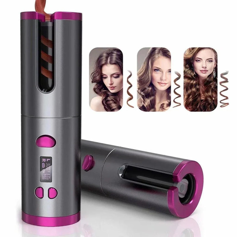 Portable Curler | Cachos Livres Ondas Perfeitas, Liberdade Total!