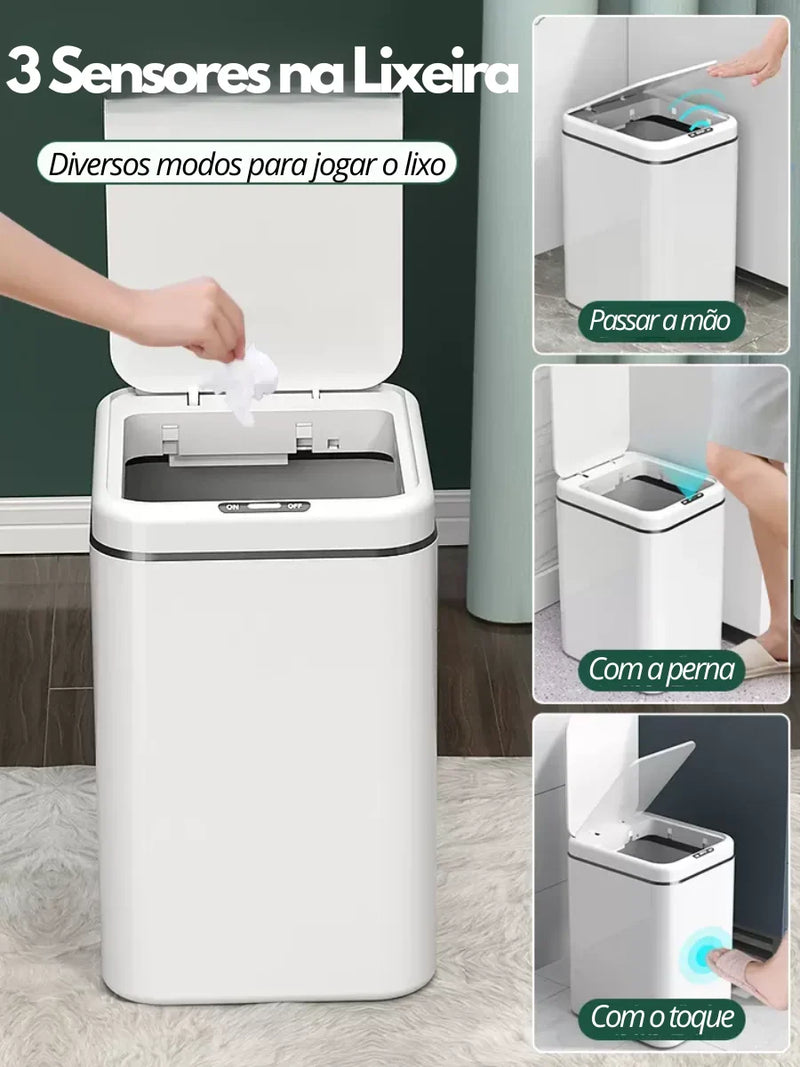 LIXEIRA DE SENSOR AUTOMÁTICO 16 L