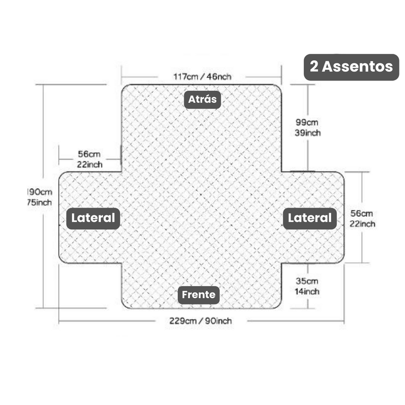 Capa Protetora para Sofá Impermeável Acolchoada Revestida