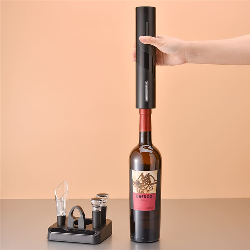 Abridor de Vinho Elétrico Recarregável Kit de Vinho Polihousi