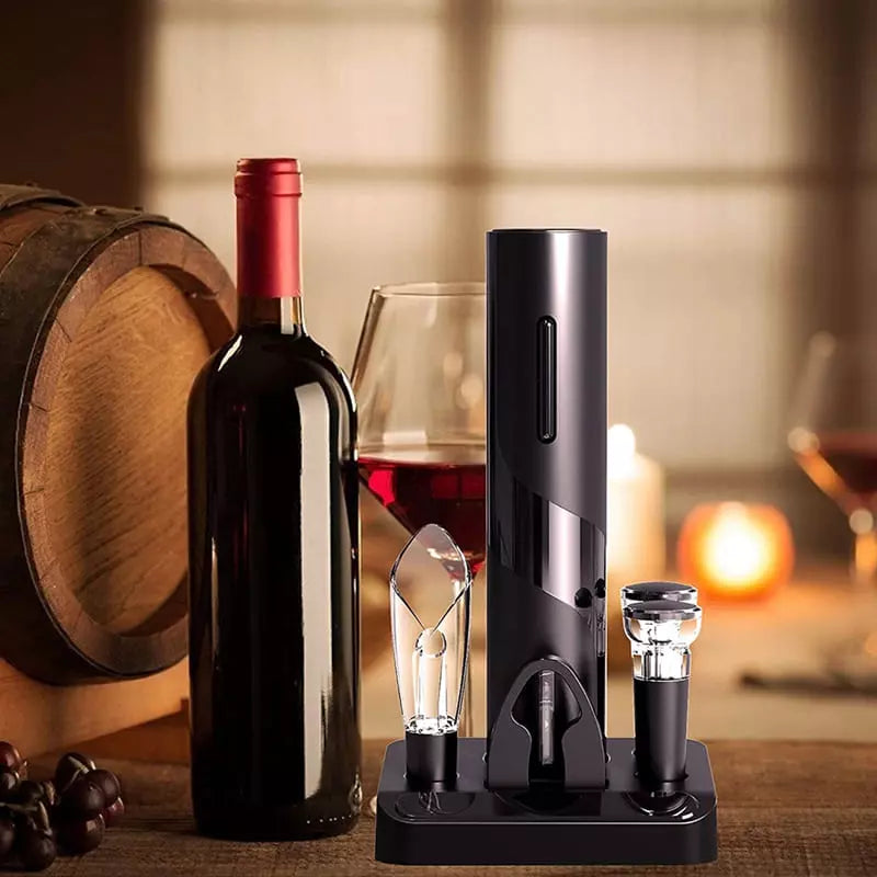 Abridor de Vinho Elétrico Recarregável Kit de Vinho Polihousi