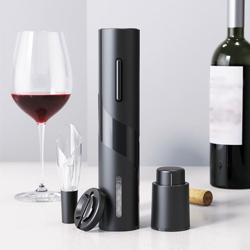 Abridor de Vinho Elétrico Recarregável Kit de Vinho Polihousi