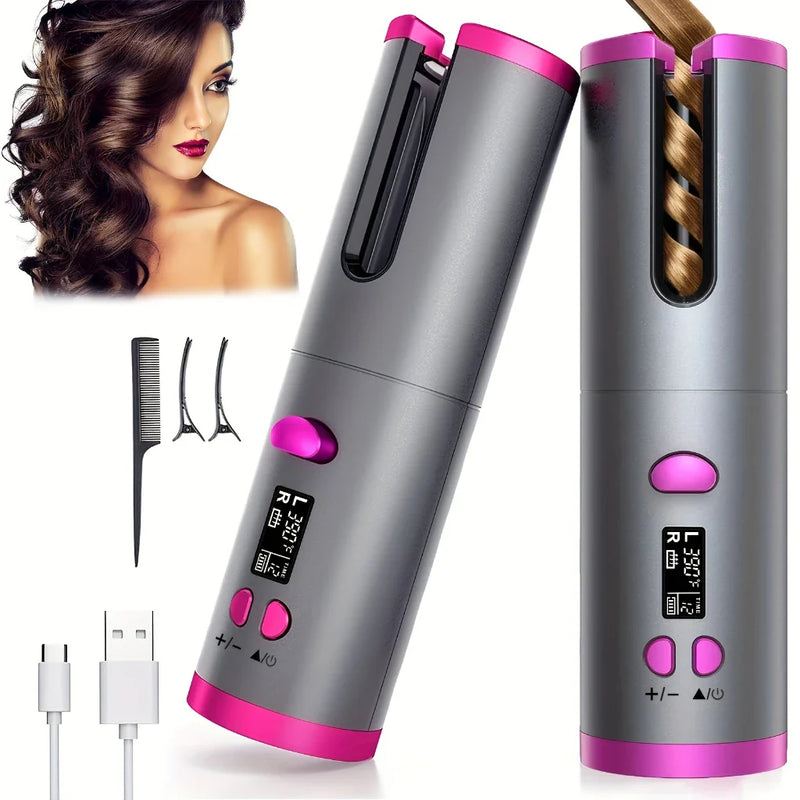 Portable Curler | Cachos Livres Ondas Perfeitas, Liberdade Total!