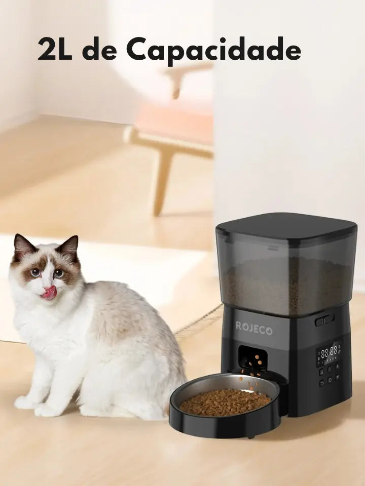 Alimentador Automático para Pets 2L - Rojeco