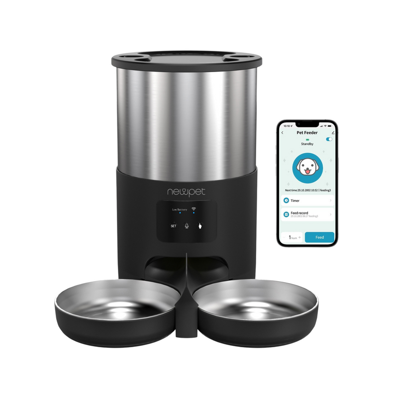 Alimentador Newpet Smart Black Dual