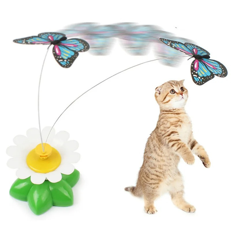 Brinquedo Para Gatos Pássaro Borboleta Eletrônico - CatToy Bird