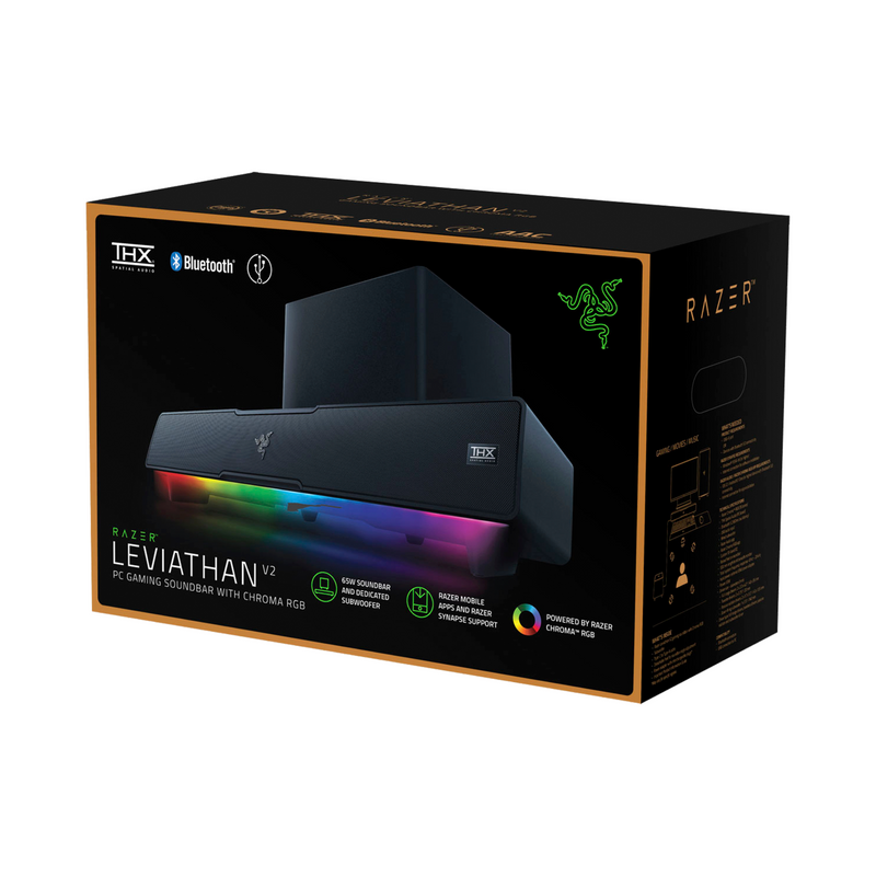 Caixa de Som Razer Music Sound Bar Leviathan V2 Gaming