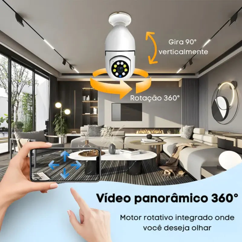 Câmera de Segurança Inteligente Full HD com WI-FI - SpyHouse