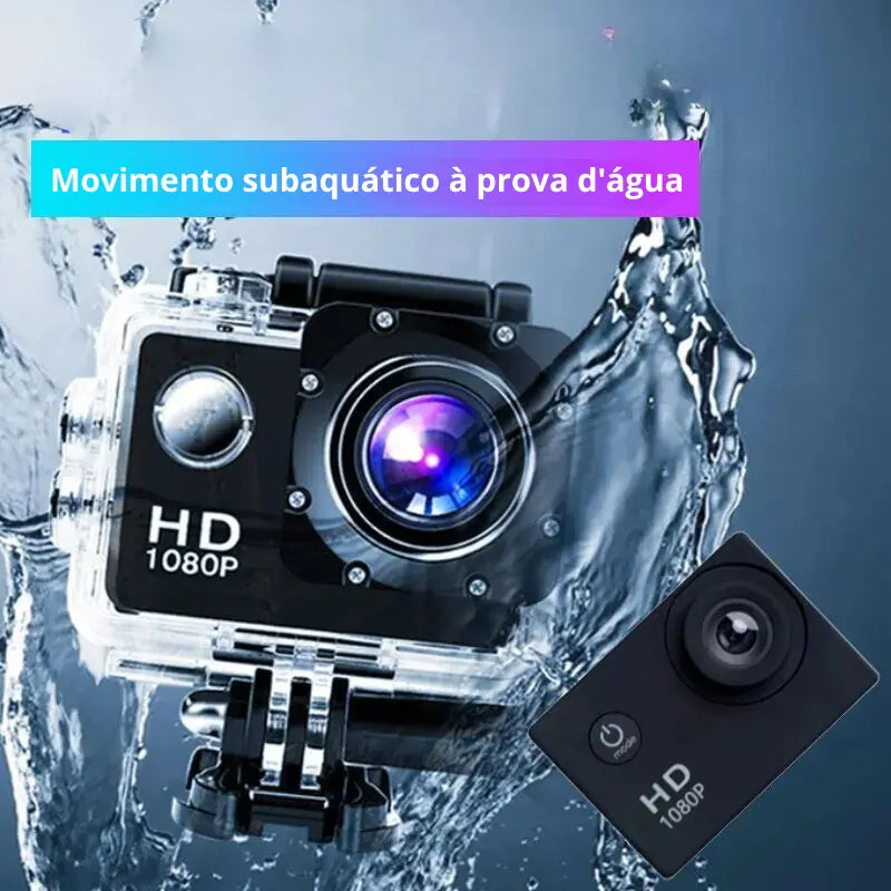 Câmera de Ação HD À Prova D'água Grande Angular - GonProVision