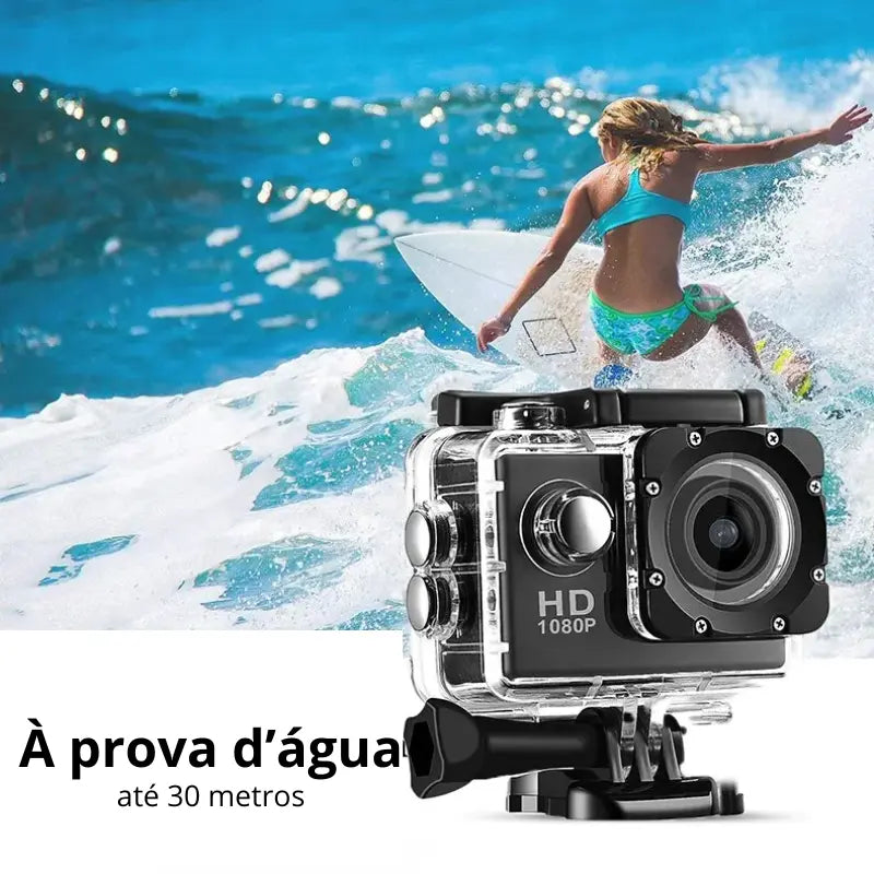 Câmera de Ação HD À Prova D'água Grande Angular - GonProVision