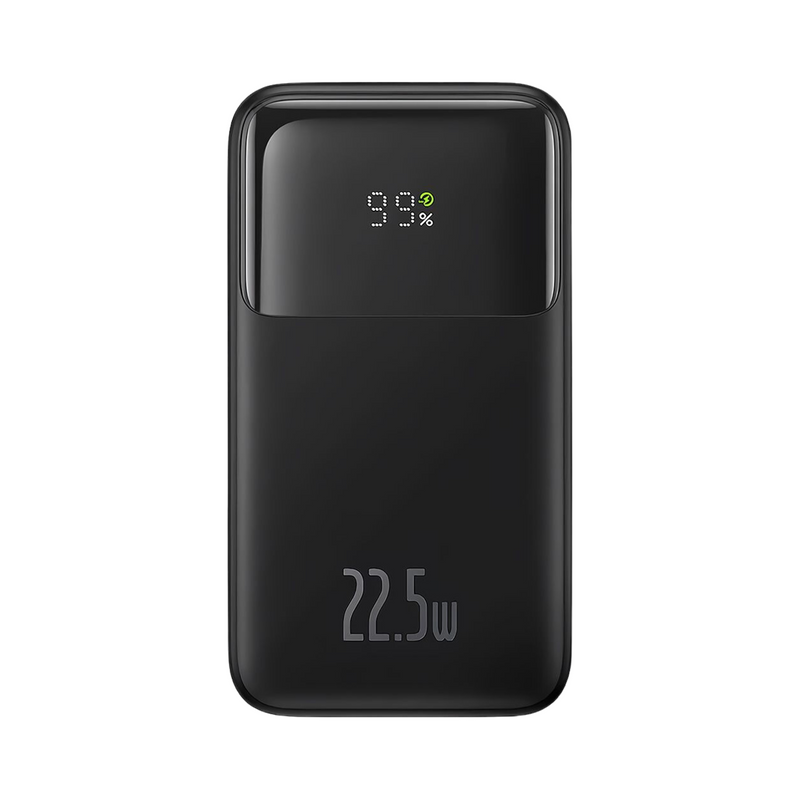 Carregador Portatil Baseus Comet LCD 22,5 W 20.000 Mah USB-A + USB-C - Preto