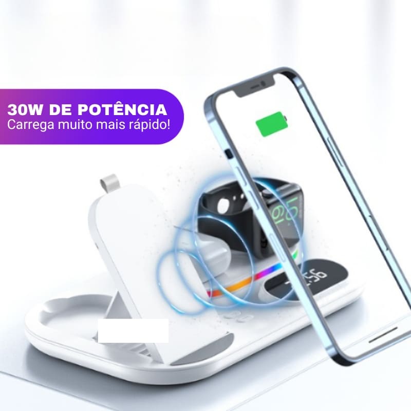 Carregador por Indução Sem Fio Iphone/Samsung/Huawei Polihousi