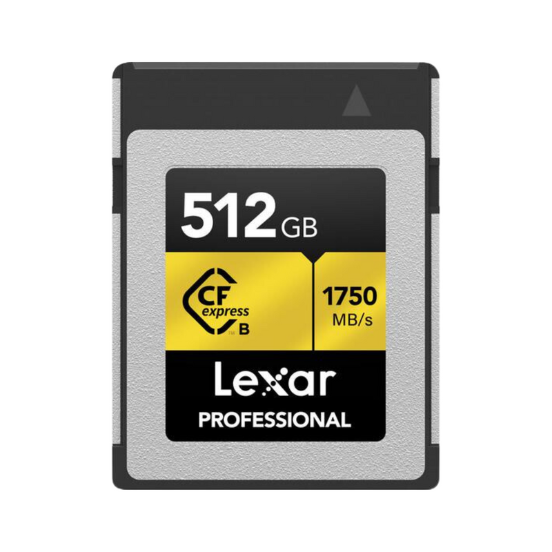 Cartão de Memória Cfexpress Tipo B Lexar Professional Gold Series 1750-1000 MBs 512 GB