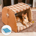 Cama ortopédica para cães Classical Plaid House - Warm Retreat