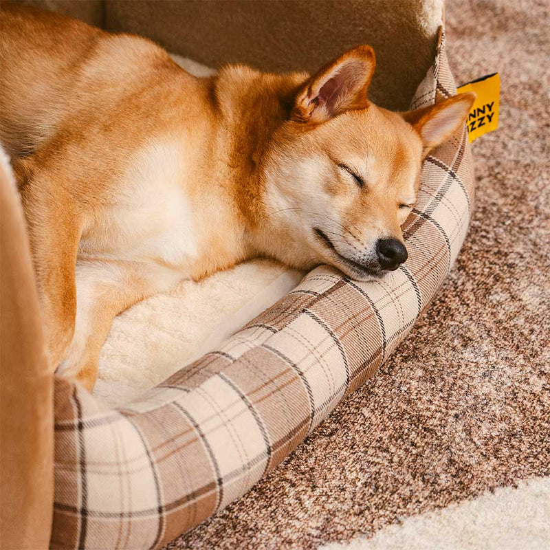 Cama Ortográfica para Cães Clássica em Xadrez - Cabana de Retiro