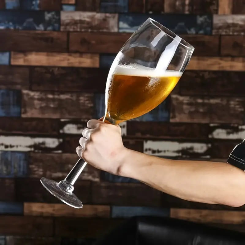 Copo de Cerveja Cristal Gigante Cálice Bar em Casa Polihousi