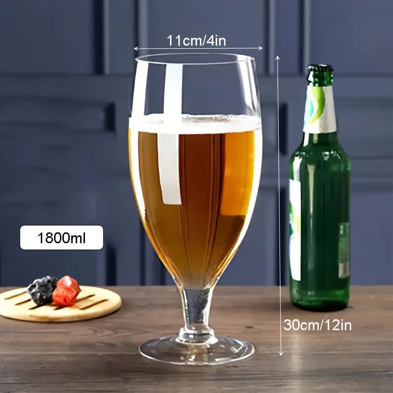 Copo de Cerveja Cristal Gigante Cálice Bar em Casa Polihousi