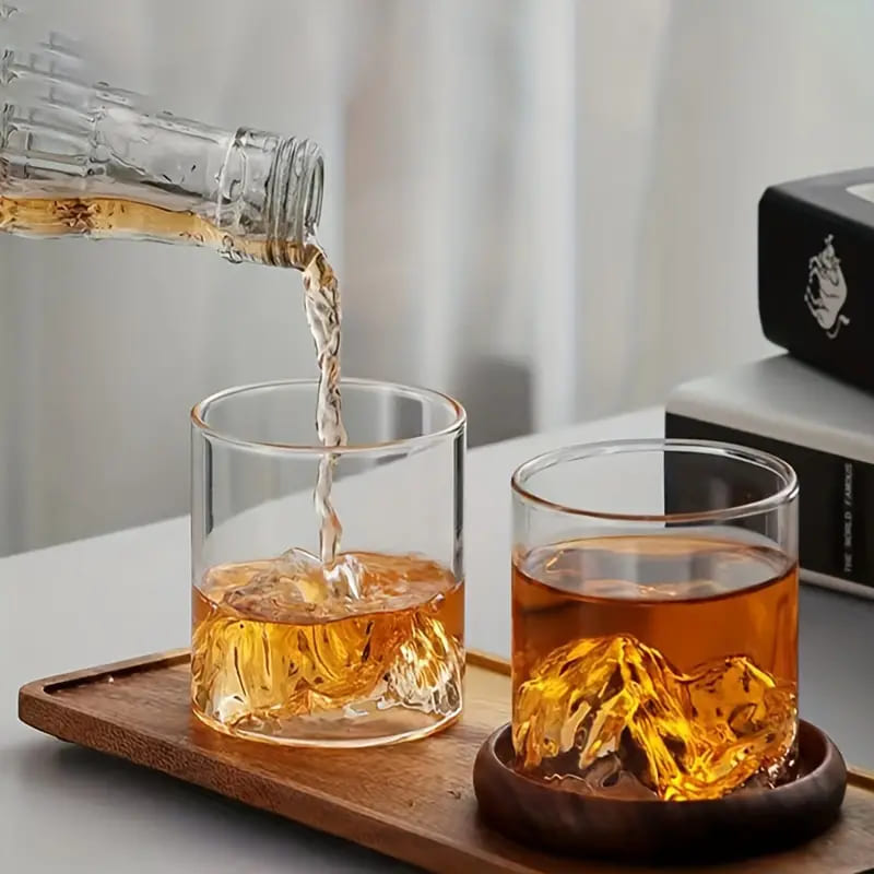 Copo de Whisky Cristal Drinks Iceberg Bar em Casa Polihousi