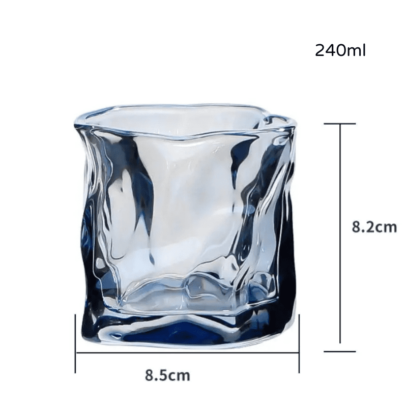 Copo de Whisky Cristal Drinks Irregular Bar em Casa Polihousi