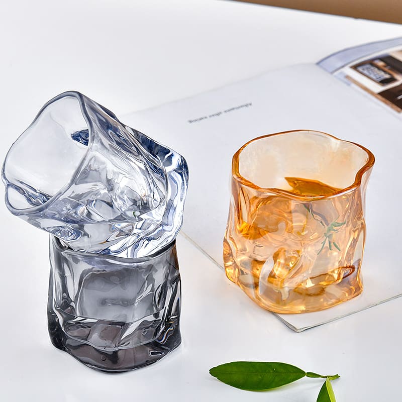 Copo de Whisky Cristal Drinks Irregular Bar em Casa Polihousi