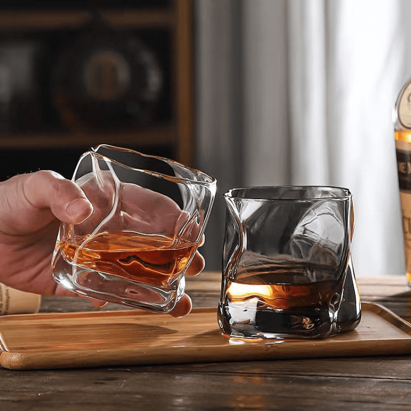 Copo de Whisky Cristal Drinks Irregular Bar em Casa Polihousi