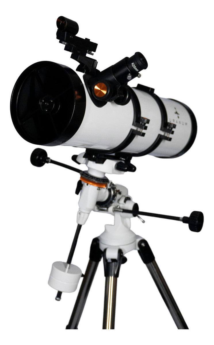 Uranum Andromeda Cor Branco Telescópio Equatorial Refletor 130mm