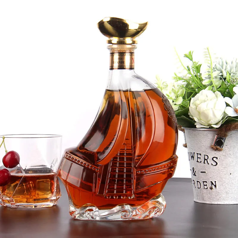 Decanter de Vinho Whisky Vidro Caravela Bar em Casa Polihousi