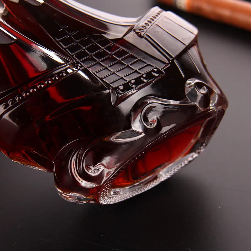 Decanter de Vinho Whisky Vidro Caravela Bar em Casa Polihousi