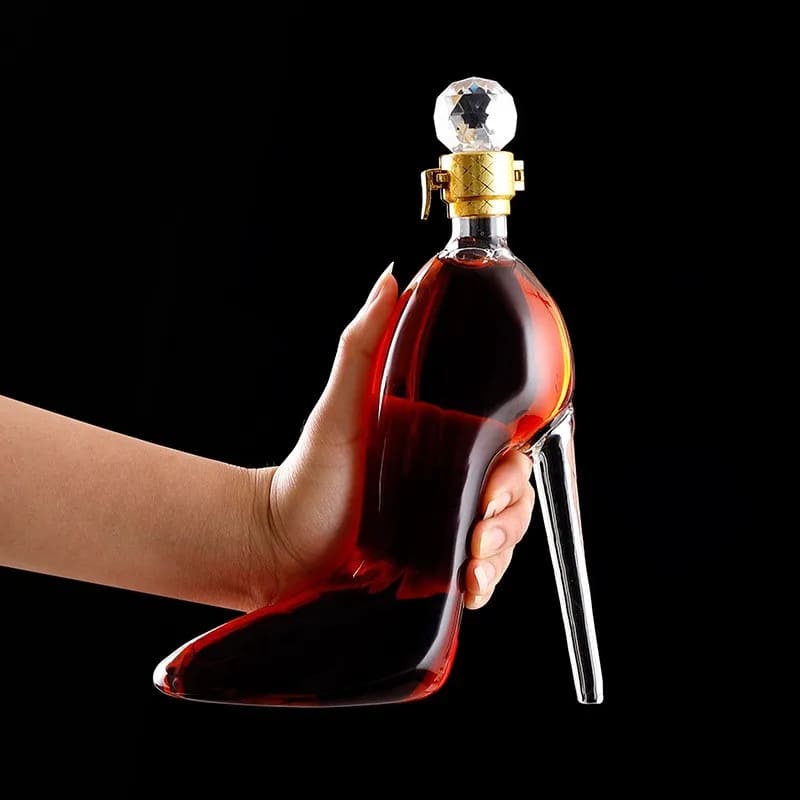 Decanter de Vinho e Whisky Vidro Sapato Bar em Casa Polihousi