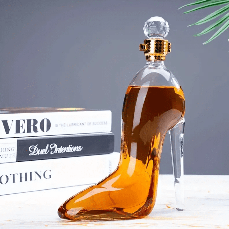 Decanter de Vinho e Whisky Vidro Sapato Bar em Casa Polihousi