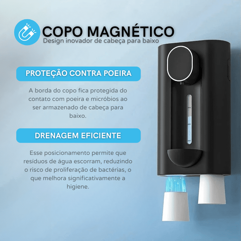 Dispenser Enxaguante Bucal Automático USB Recarregável Polihousi