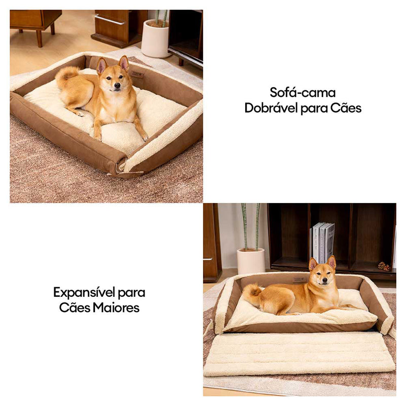 Cama ergonômica expansível e relaxante para cães - Tranquil Paws