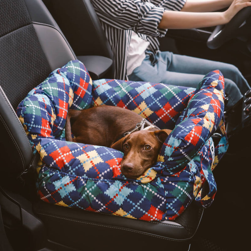 Cama portátil para assento de carro para caminhadas de cães grandes