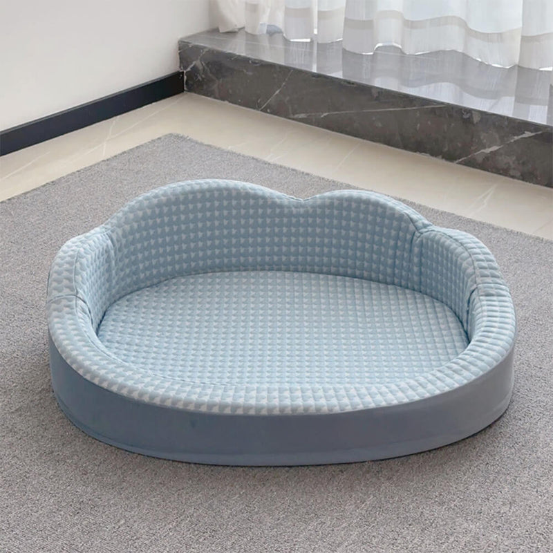 Cama para cães e gatos, lavável, antiderrapante, reversível e refrescante em forma de nuvem