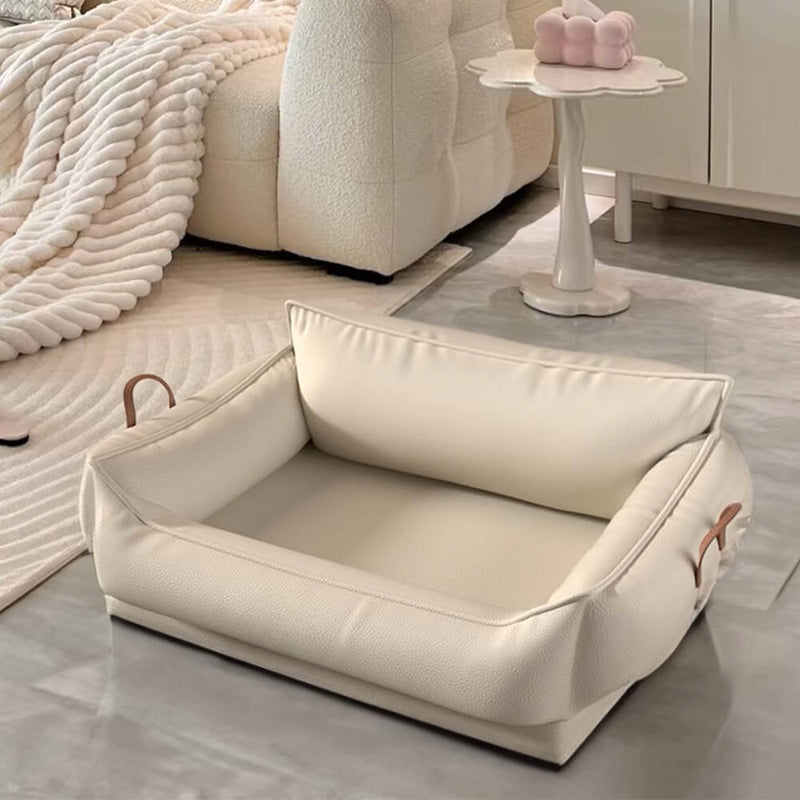 Sofá-cama luxuoso de látex natural com suporte anti-riscos para cães e gatos