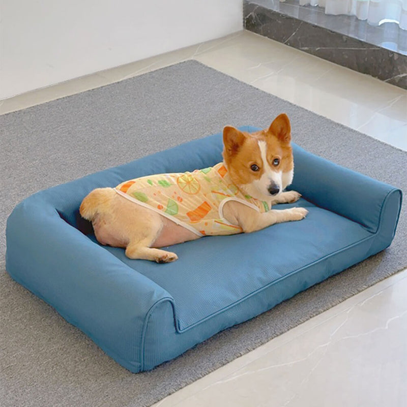 Sofá-cama para Cães com Almofada Removível e Lavável Oxford Impermeável