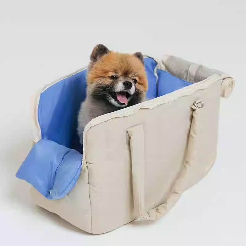 Bolsa de transporte para cães e gatos de nylon leve e respirável portátil