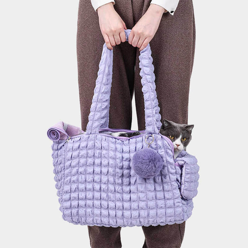 Trendy Cozy Leve Respirável Destacável Pet Carrier Bolsa de Ombro