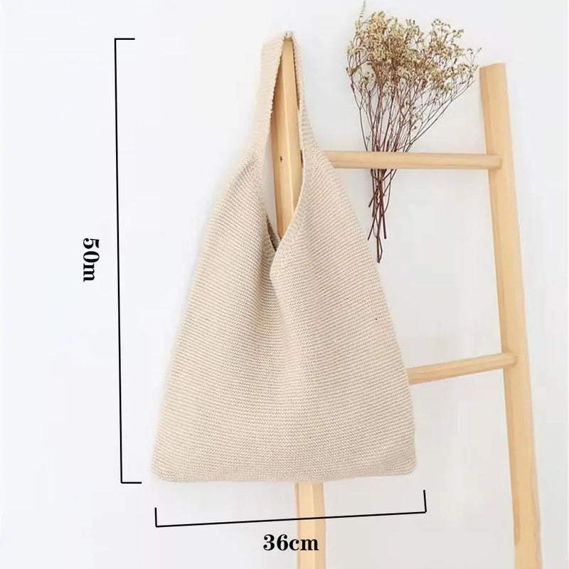 Bolsa Feminina Tote de Tricô