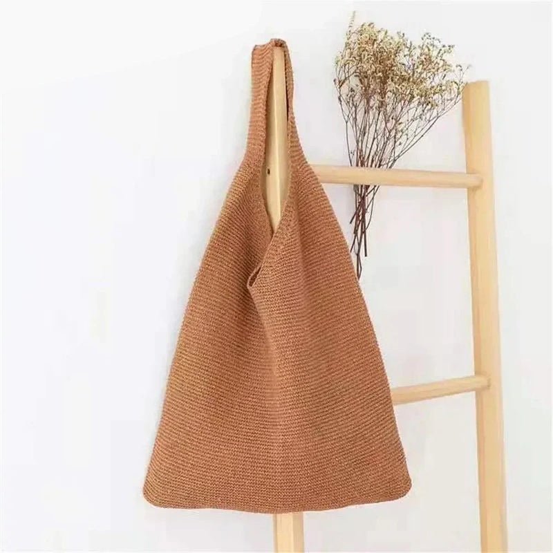 Bolsa Feminina Tote de Tricô