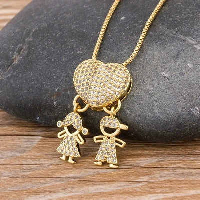 Colar Amor de Mãe Banhado a Ouro 18K