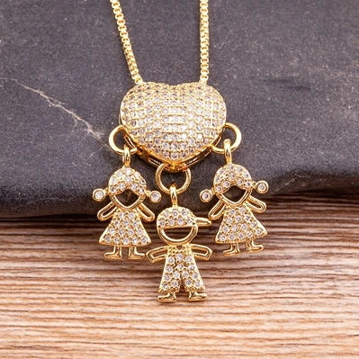 Colar Amor de Mãe Banhado a Ouro 18K